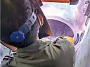 中主阀体裂纹修复中