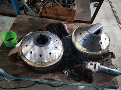 高压主汽门阀芯修复中