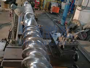 乙烯挤出机双螺杆修复...