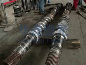 乙烯挤出机双螺杆修复...