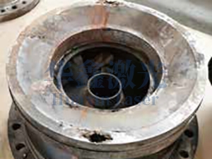 重油催化油浆泵盖修复...